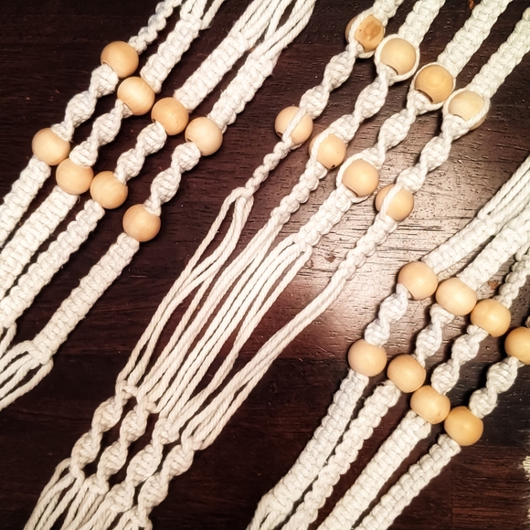 Handmade Macrame Boho Plant Hanger - Picture 7 of 9